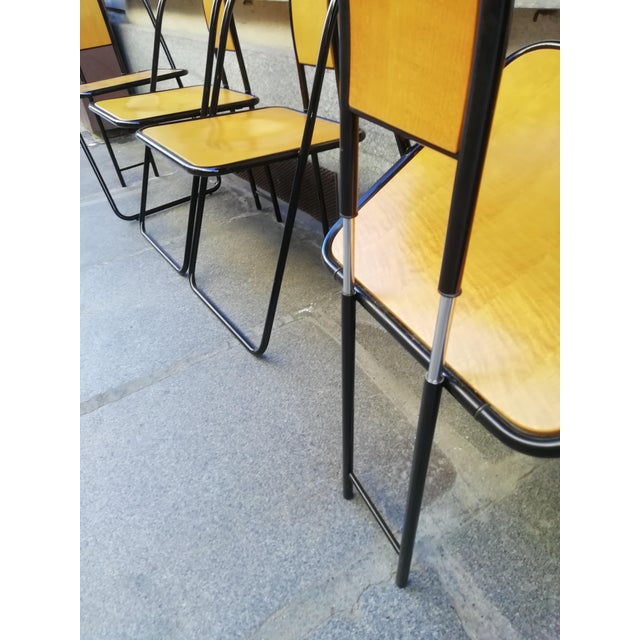 Folding Chairs by Pietro Arosio for Airon, 1980s, Set of 4 For Sale - Image 10 of 12