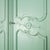 Antique French Soft Green Marriage Armoire For Sale - Image 3 of 11