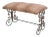 Iron Scroll Bench Spanish Mission Arts and Crafts For Sale