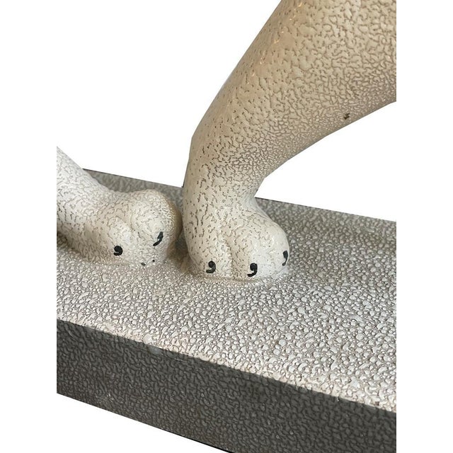 White Art Deco Panther For Sale - Image 3 of 9