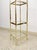 Brass Glass 5-Tier Shelf Vintage Hollywood Regency MCM Chrome 59" Tall For Sale In Tampa - Image 6 of 9