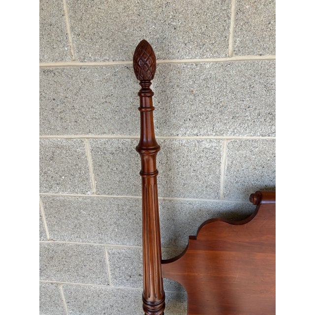Mid 20th Century Statton New Market Finish New England Style Cherry Twin Headboards - A Pair For Sale - Image 5 of 16