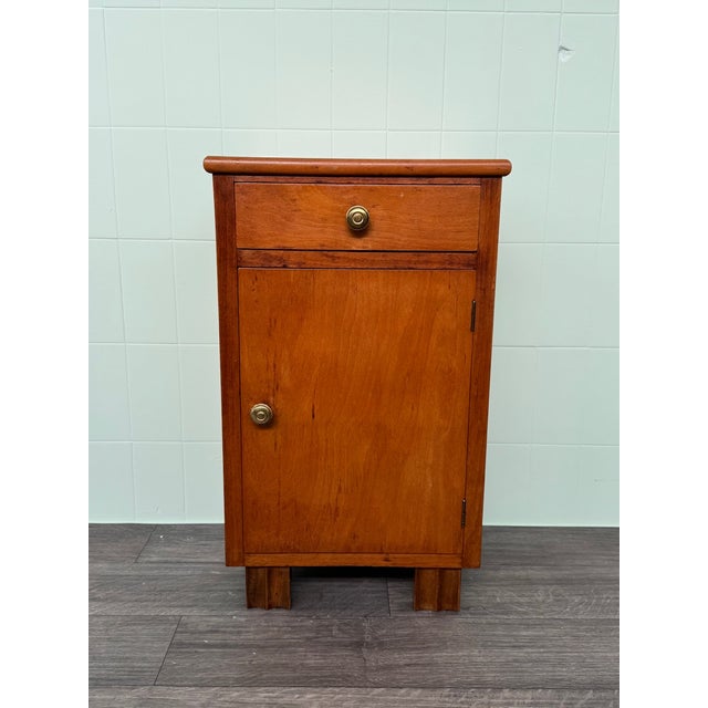 Vintage Italian Wooden Nightstand, 1930s For Sale - Image 10 of 10