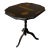 1940s Regency Chinoiserie Black Painted Walnut Side Table With Hand-Painted Scenes For Sale