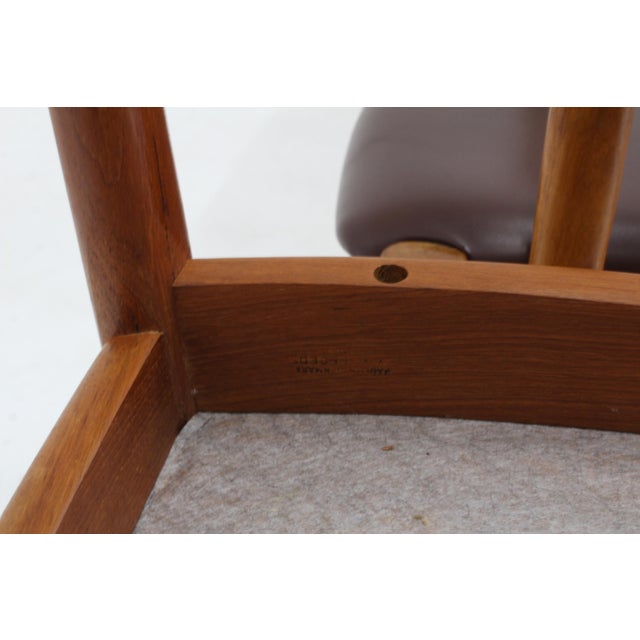 Vintage Danish Teak Dining Chairs by Niels Koefoed for Koefoeds Hornslet, 1960s, Set of 8 For Sale - Image 3 of 11