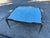 Vintage Louis XVI Style Wrought Iron and Antiqued Mirror Glass Top Coffee Table For Sale - Image 17 of 18