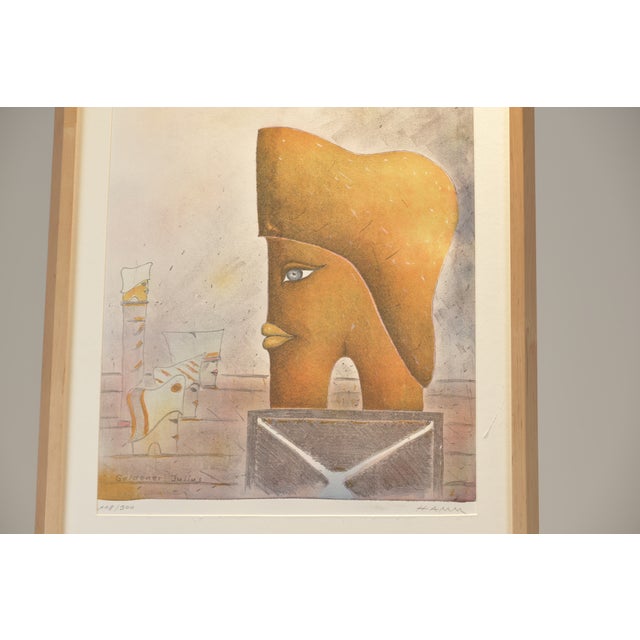 Goldener Julius, Lithograph, Falko Hamm For Sale - Image 8 of 9