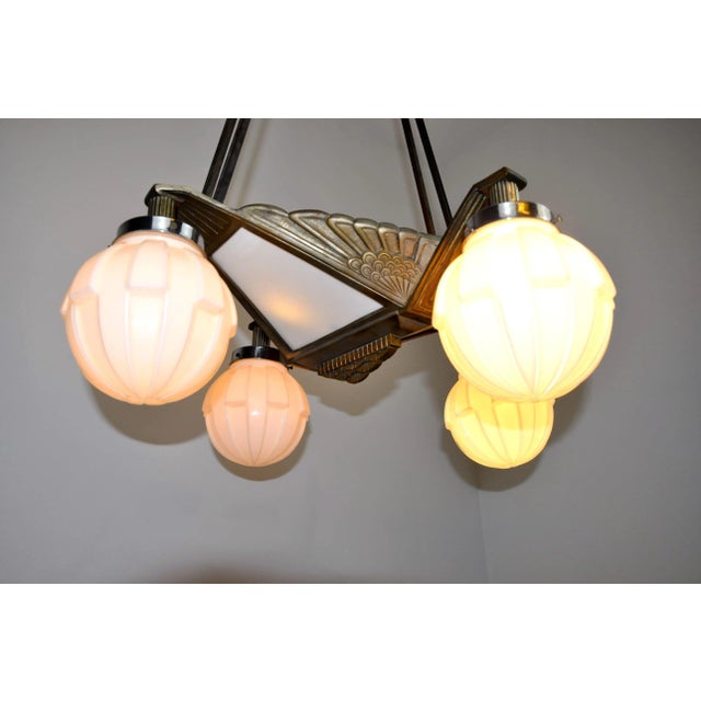 Vintage Art Deco Ceiling Lamp For Sale - Image 6 of 10
