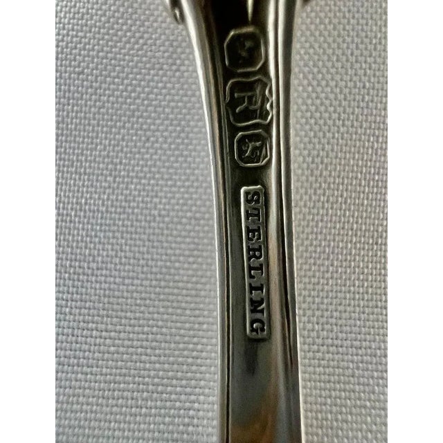 Metal English Sterling Silver Serving Spoon, 1891 For Sale - Image 7 of 8
