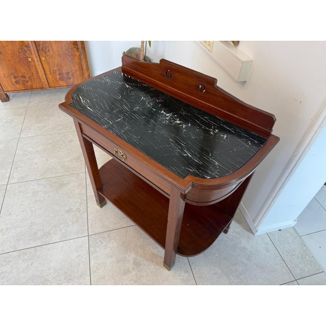 1920s Art Nouveau Side Table in Mahogany, 1920s For Sale - Image 5 of 14
