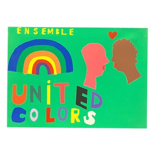 Alexandre Schaller, Colors of Love, Acrylic on Canvas, 1990s For Sale