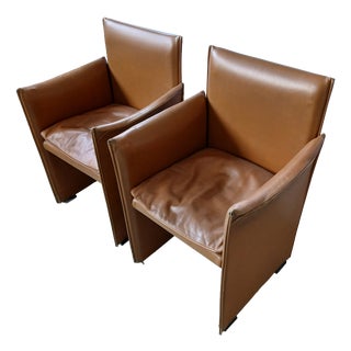 401 Break Armchairs by Mario Bellini for Cassina, 1970s, Set of 2 For Sale