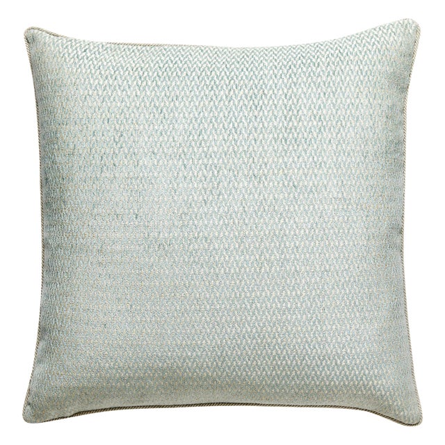 The House of Scalamandré Cortona Chenille Pillow, Mineral For Sale