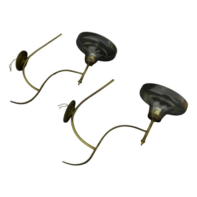 Italian Wall Lamps by Gio Ponti, 1940s, Set of 2 For Sale