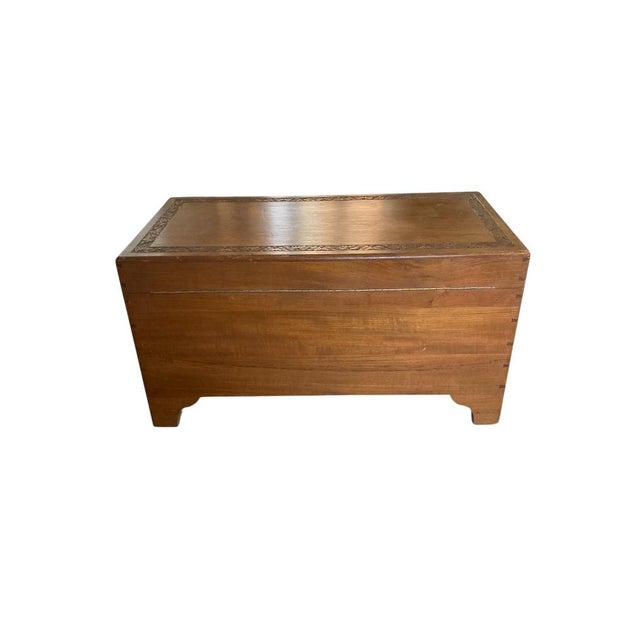 Camphor Wood Blanket Chest, 1950 For Sale - Image 6 of 14