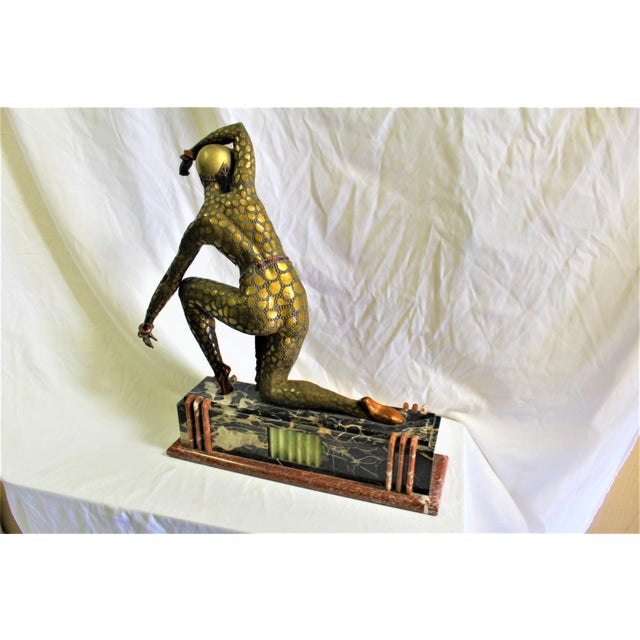 1990s Art Deco Fan Dancer After Chiparus For Sale In Los Angeles - Image 6 of 18