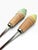 Vintage Ceramic Ice Cream Cone Dessert Cups & Spoons, Pastel Set of 3 For Sale In Portland, ME - Image 6 of 6