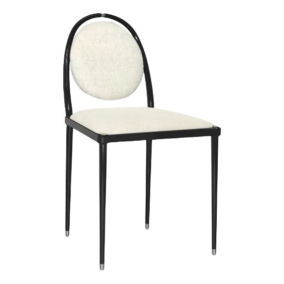 White Mohair Balzaretti Chair by Daniel Nikolovski & Danu Chirinciuc for Kabinet, 2019 For Sale