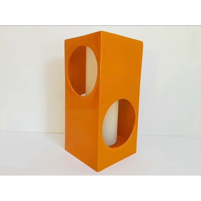 Midcentury Ceramic Cutouts Accent Lamp For Sale - Image 11 of 18