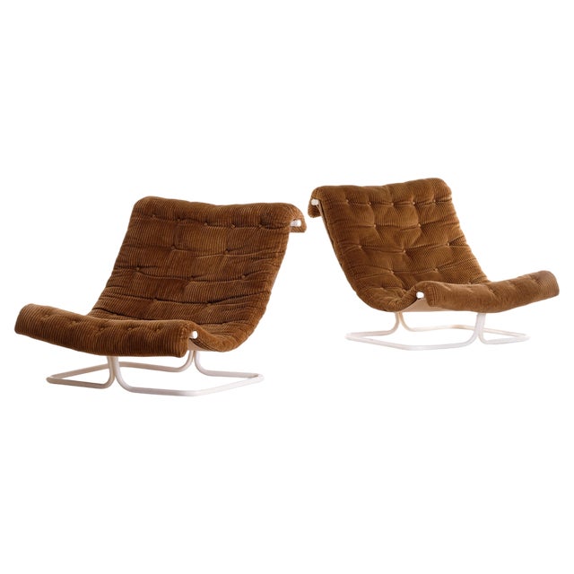 Set of Formula Lounge Chairs attributed to Ruud Ekstrand & Christer Norman, Sweden, 1970s For Sale