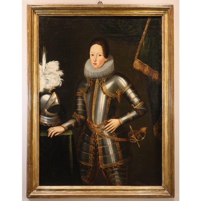 Workshop of Giusto (O Justus) Sustermans, Portrait of Ferdinand II De' Medici, 1650, Oil on Canvas, Framed For Sale - Image 15 of 15