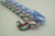 Vintage Set of 13 Murano Swirled Striped Art Glass Wrapped Candy Cane Ornaments For Sale - Image 12 of 15