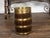 English Turn of the Century Oak Barrel with Brass Braces, circa 1900 For Sale - Image 4 of 10