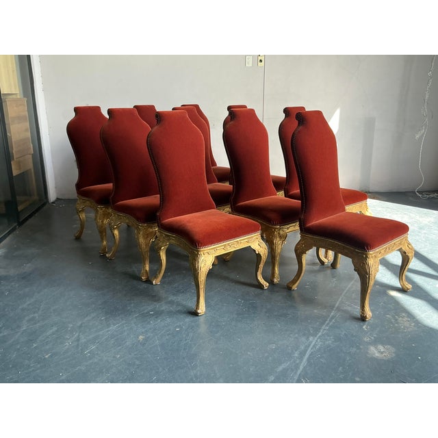 Vintage Boho Dennis and Leen Baroque Dining Chairs After- Set of 10 For Sale In West Palm - Image 6 of 10
