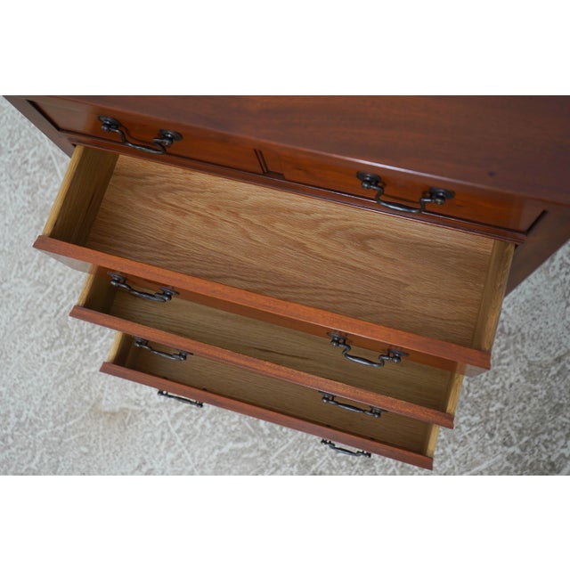 2000 - 2009 Pair of Stickley Antiquities Mahogany Bachelor Chests For Sale - Image 5 of 18