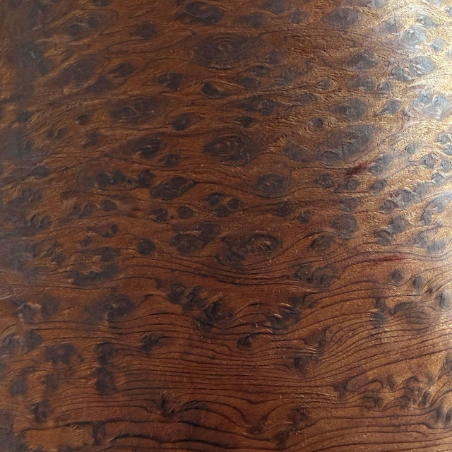 Mid-20th Century American Burl Wood Lamp For Sale - Image 10 of 14