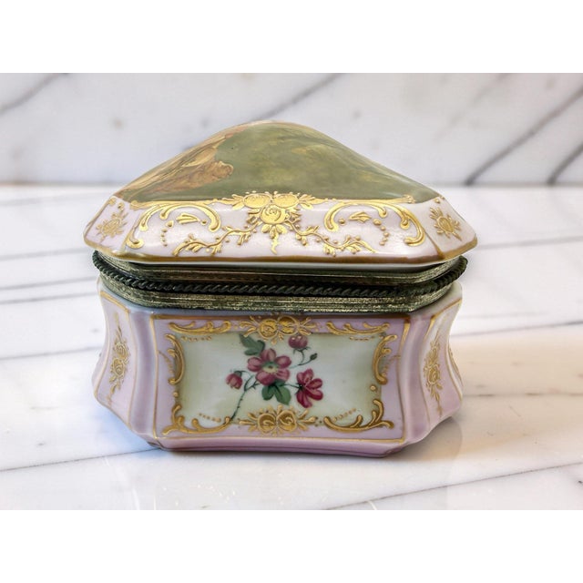 An exceptional and generously scaled French Sèvres-style porcelain bombe casket, dating to the late 19th century, circa...