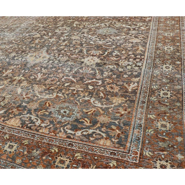 Antique Persian Sultanabad Rug With Detailed Allover Botanical Design8'11 X 12'7 For Sale - Image 10 of 18