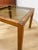 Vintage MCM Scandinavian Design Side Table Smoky Glass Top Dark Wood Accent For Sale - Image 9 of 9