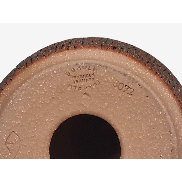 1960s Einar Johansen, Large Table Lamp, Brown Stoneware For Sale - Image 10 of 11