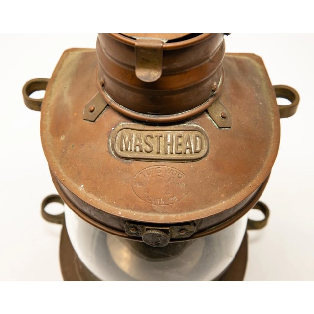 Mid-Century Copper Masthead Ship Lantern For Sale In Nashville - Image 6 of 11