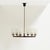 Philips Vintage Six-Light Chandelier in Brass with Teak and Black Metal from Philips, 1960s For Sale - Image 4 of 12