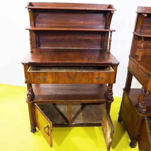 Wooden Credenzas with Carved Legs and Doors, Set of 2 For Sale - Image 15 of 18