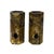 This pair of tall, cylindrical display pieces is crafted from wood with a hexagonal shape, showcasing exquisite artistry...