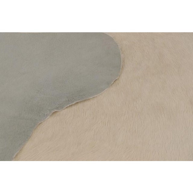 Cream Rug & Kilim’s Large Cowhide Rug in Cream White Tones Rug & Kilim Website Title: Rug & Kilim’s Large Cowhide Rug in Cream White Tones For Sale - Image 8 of 9