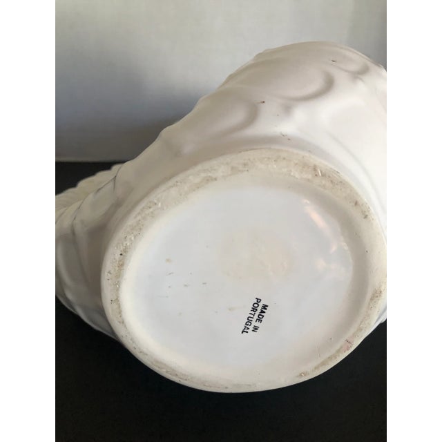 White Glazed Ceramic Seahorse Pitcher by Sanor Cerámica Portugal For Sale - Image 9 of 10