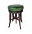 Victorian Adjustable Mahogany Music Stool. Stool is crafted in rich mahogany and features an aged dark green leather...