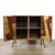 Red Art Deco Bamboo & Cubist Red & Black Geometric Detailed Gilt Chinoiserie Cabinet For Sale - Image 8 of 18