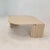 Beige Italian Oval Coffee Table in Travertine, 1980s For Sale - Image 8 of 18