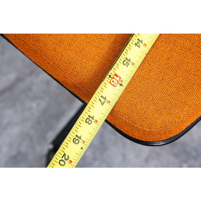 Mid Century Modern Office Chair Task Swivel Work Orange Rasmussen Labofa Work For Sale - Image 11 of 12