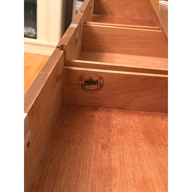 Mid-Century Modern 1960s Bassett Furniture Mid-Century Modern Walnut Nine-Drawer Lowboy Dresser For Sale - Image 3 of 6