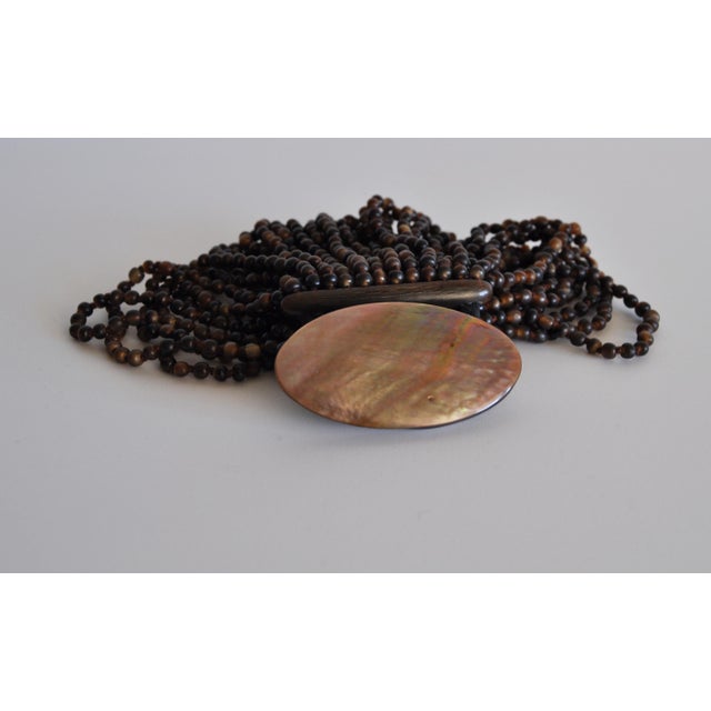 Wood Vintage Monies Faux-Horn Bracelet by Gerda Lynggaard, 1990s For Sale - Image 7 of 14