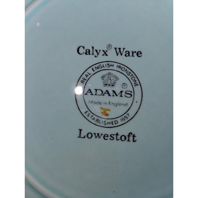 Pretty Calyx Ware Plates by Adam's. Lowestoft Pattern Ironstone dessert, sandwich or salad Plates. 8.25". Mint. Hand...