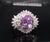 Title: 5.26ct Purple Sapphire GIA Heated Ceylon 1.43ct Diamond Platinum Ring, Size 7 Age/Markings: Estate, weights marked...