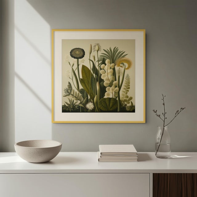 Dark Green Antique Botanical Garden Study No. 14 - Natural History Fine Art Print For Sale - Image 4 of 5