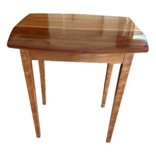 Pair of Cherry Wood Side Tables For Sale